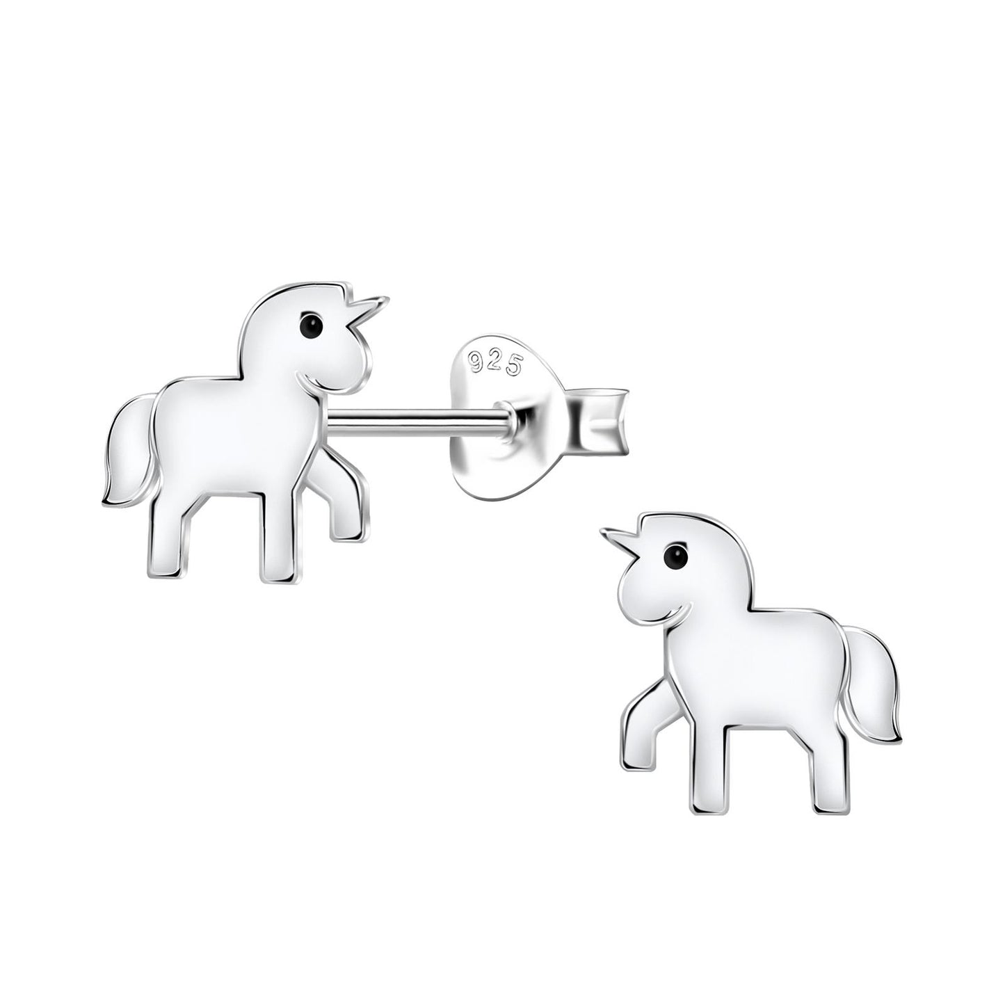 Mädchen Ohrringe Einhorn aus 925 Silber