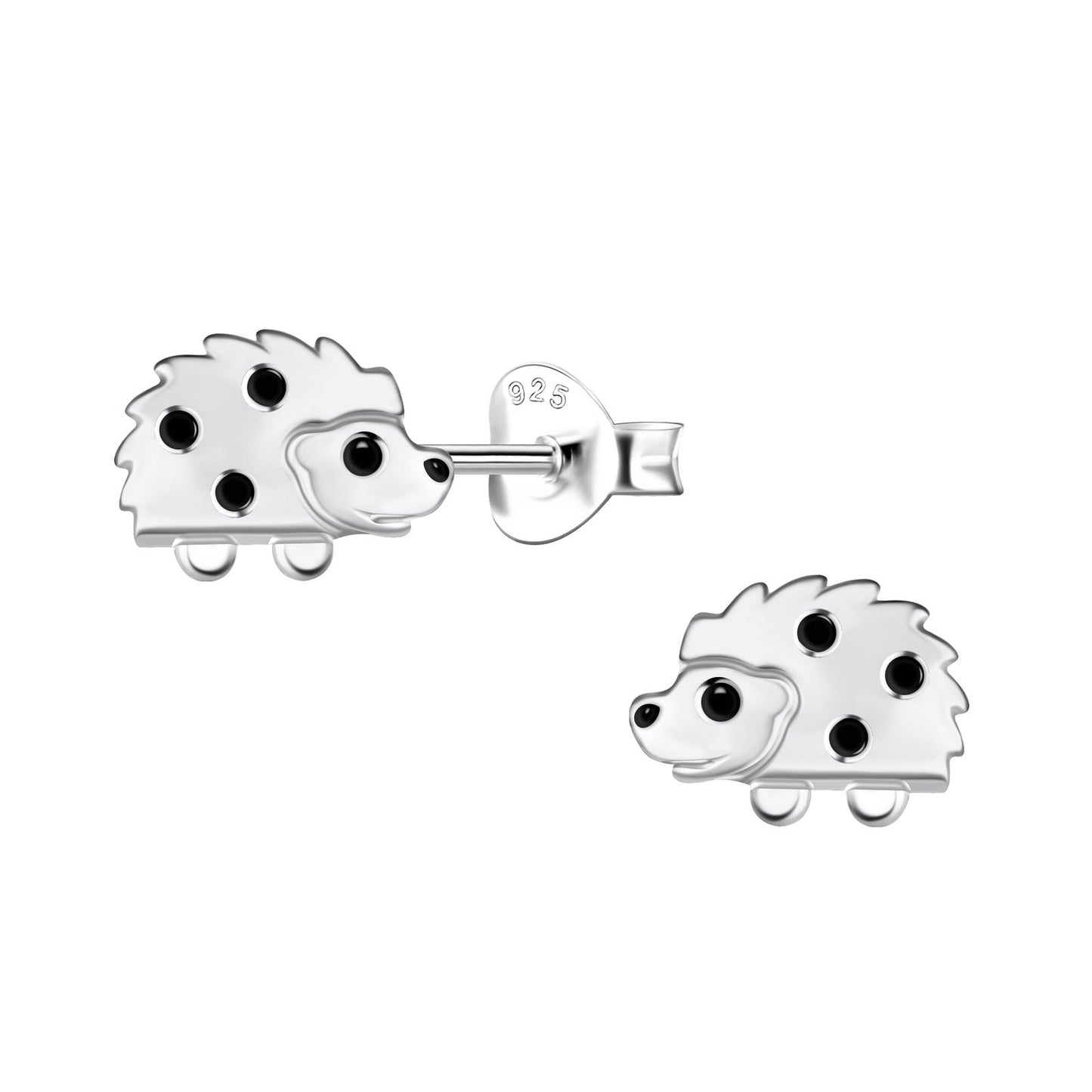 Kinder Ohrringe Igel aus 925 Silber