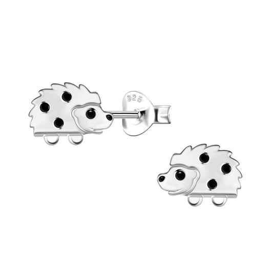 Kinder Ohrringe Igel aus 925 Silber