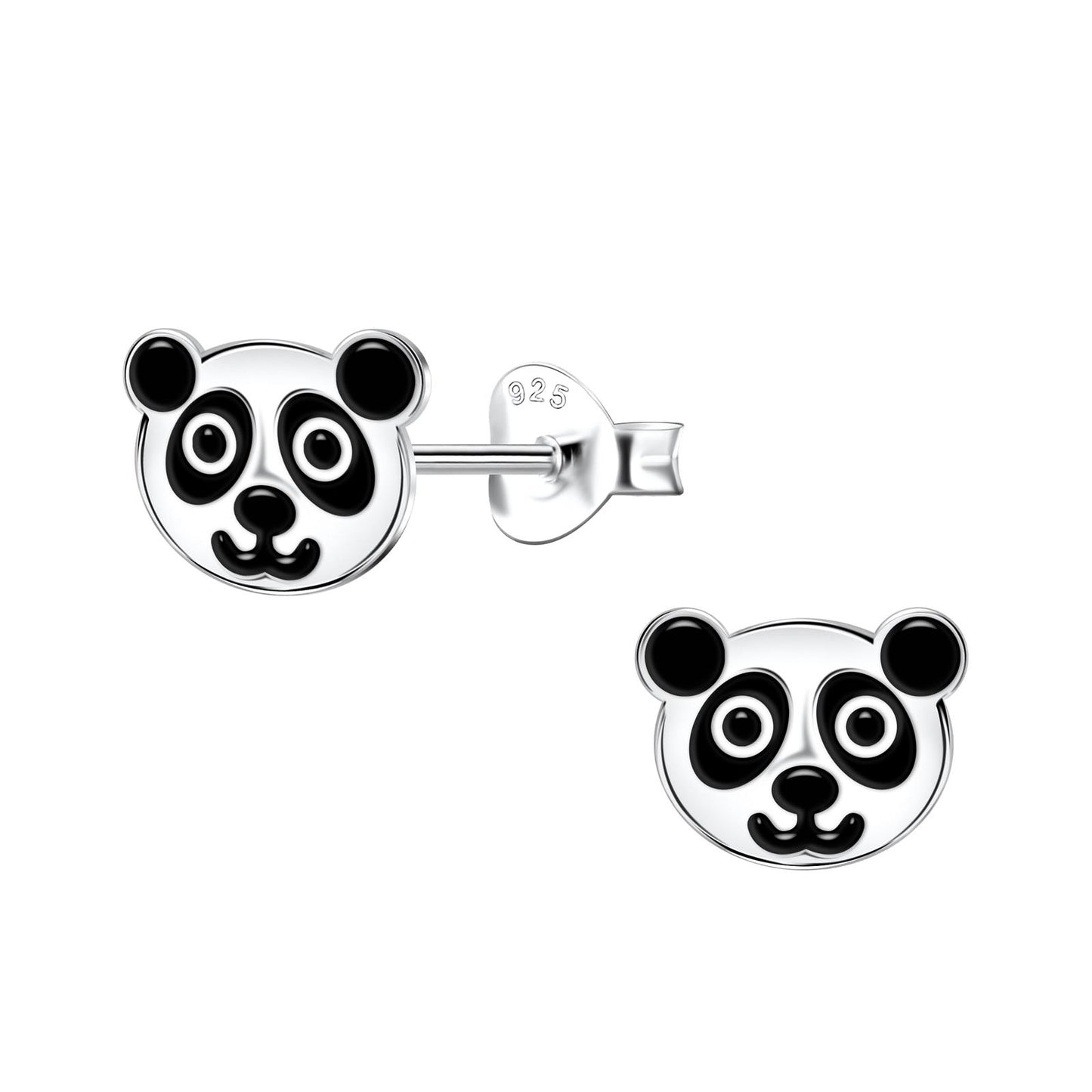 Kinder Ohrringe Panda aus 925 Silber