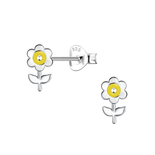 Mädchen Ohrringe Blumen aus 925 Silber