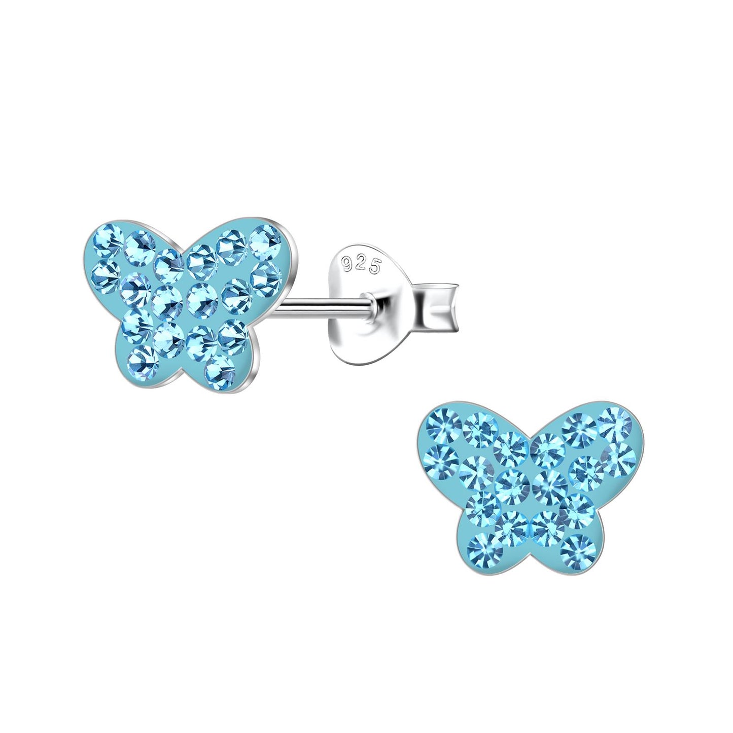 Mädchen Ohrringe Schmetterling aus 925 Silber