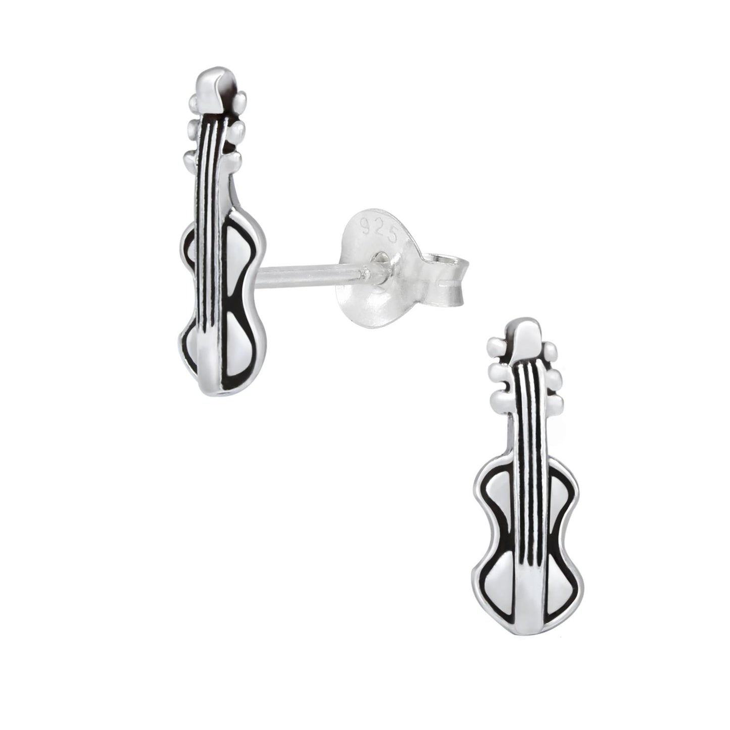 Kinder Ohrringe Gitarren aus 925 Silber