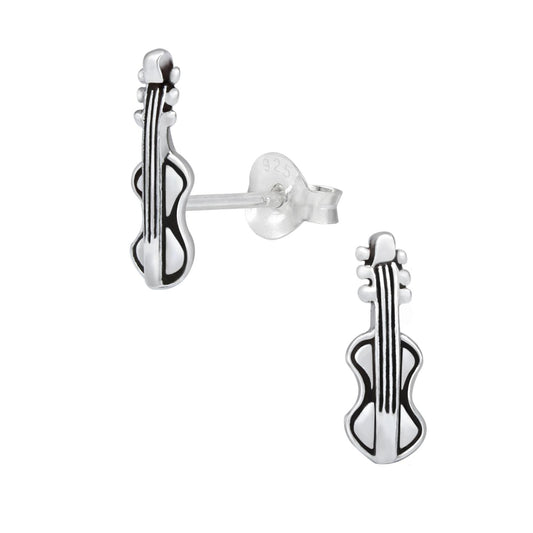 Kinder Ohrringe Gitarren aus 925 Silber