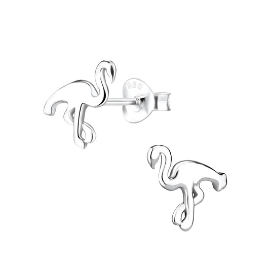 Kinder Ohrringe Flamingo aus 925 Silber