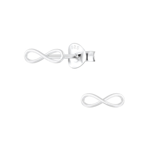 Kinder Ohrringe Infinity aus 925 Silber