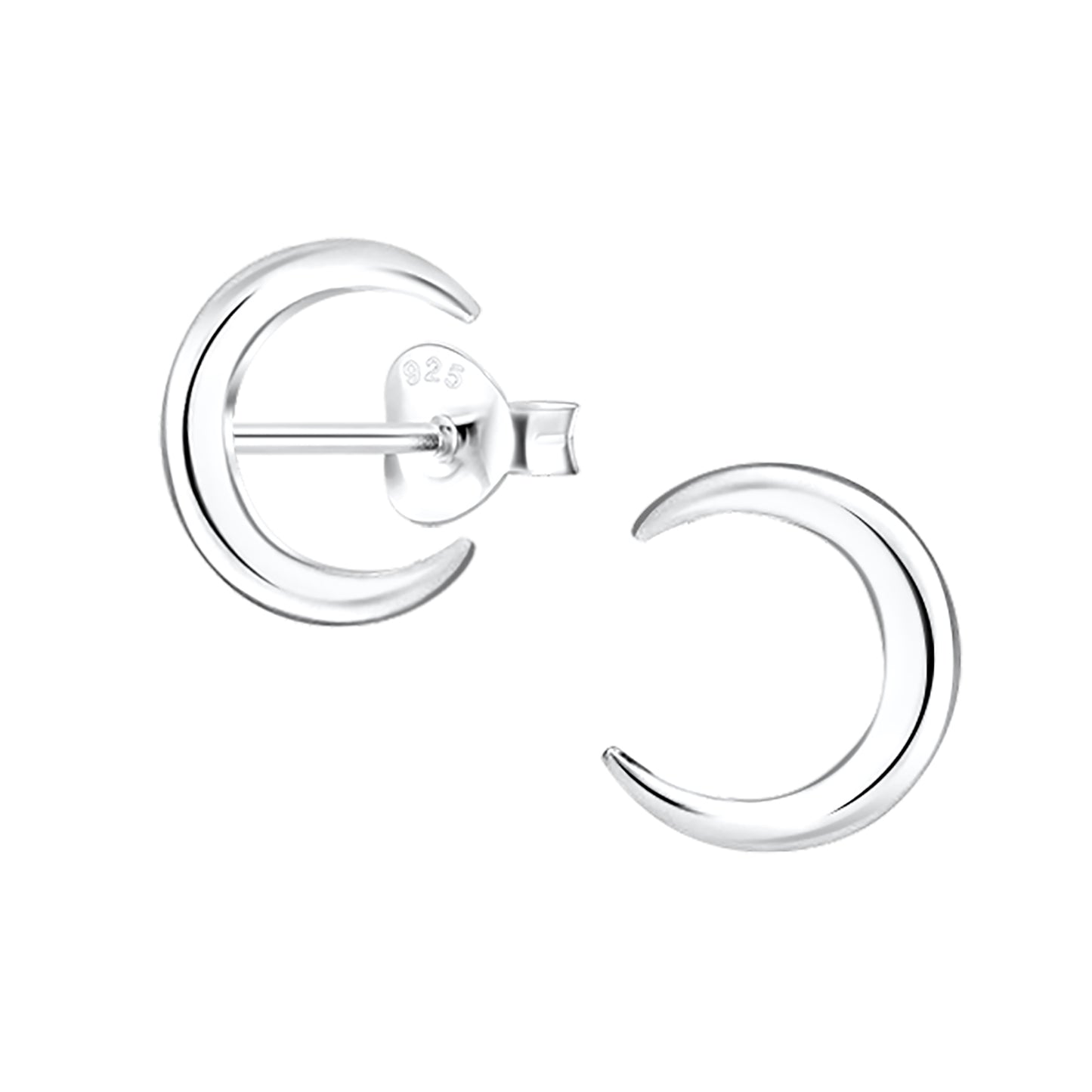 Kinder Ohrringe Mond aus 925 Silber