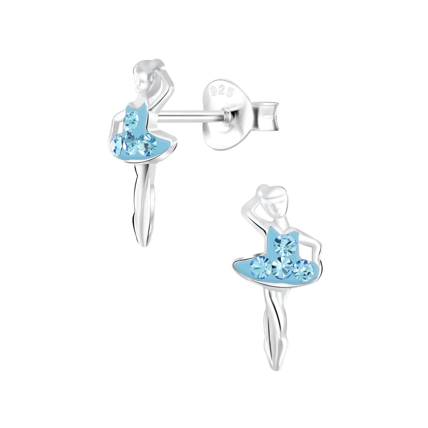 Kinder Ohrringe Ballerina aus 925 Silber