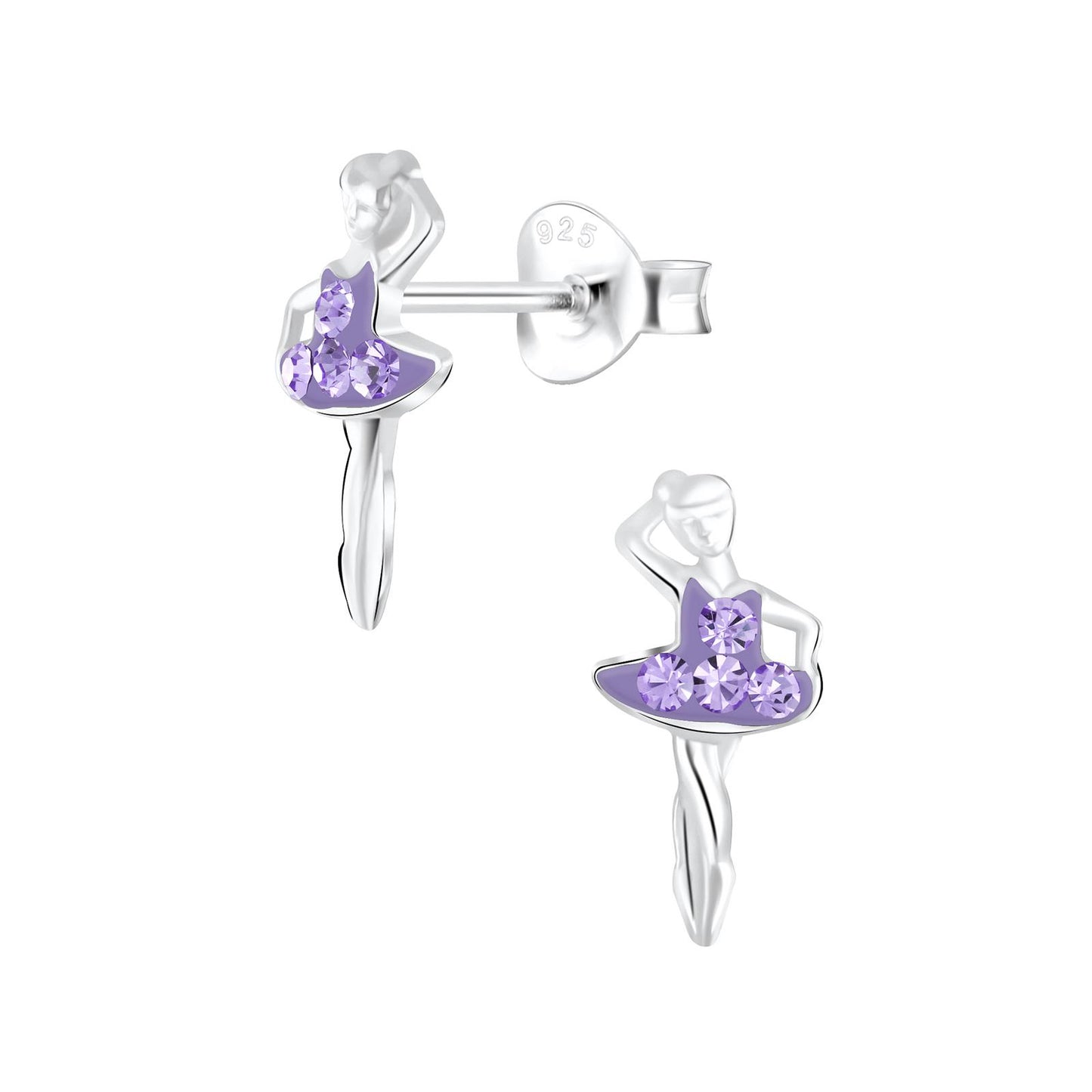 Kinder Ohrringe Ballerina aus 925 Silber