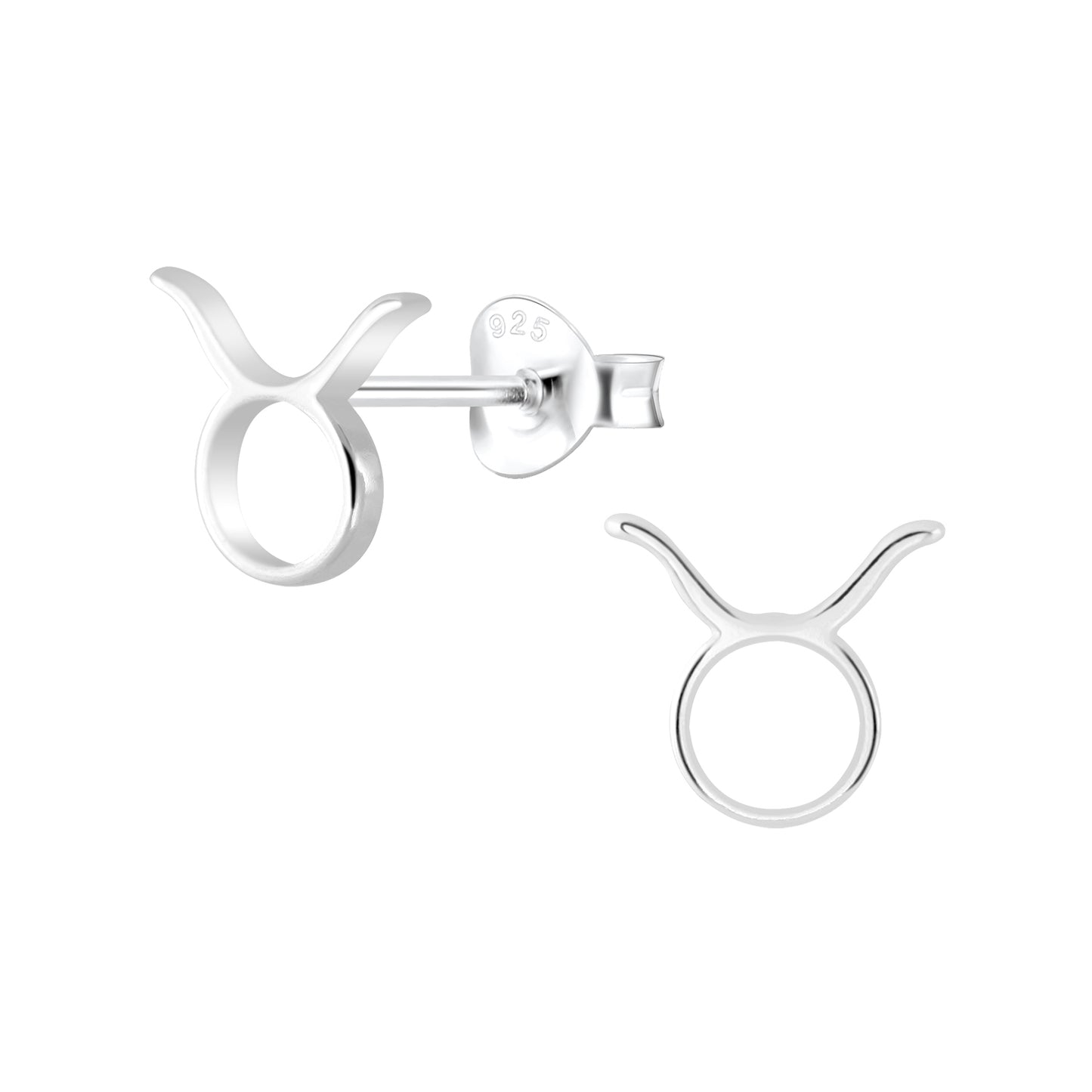 Girls' Taurus zodiac earrings made of 925 silver