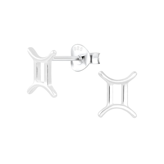 Mädchen Ohrringe Zwillinge Sternzeichen aus 925 Silber