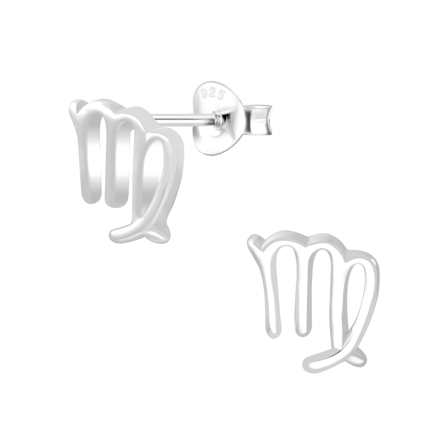 Oorbellen voor meisjes met het sterrenbeeld Maagd, gemaakt van 925 zilver.