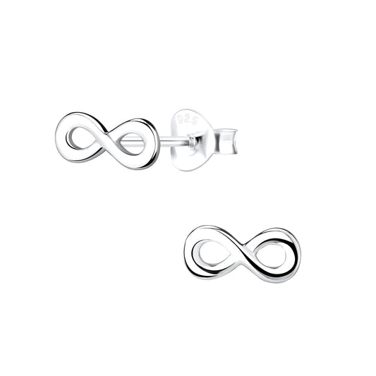 Kinder Ohrringe Infinity aus 925 Silber