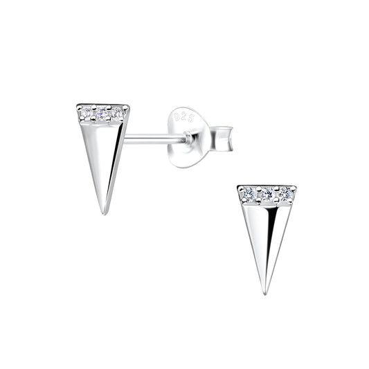 Kinder Ohrringe Dreieck aus 925 Silber