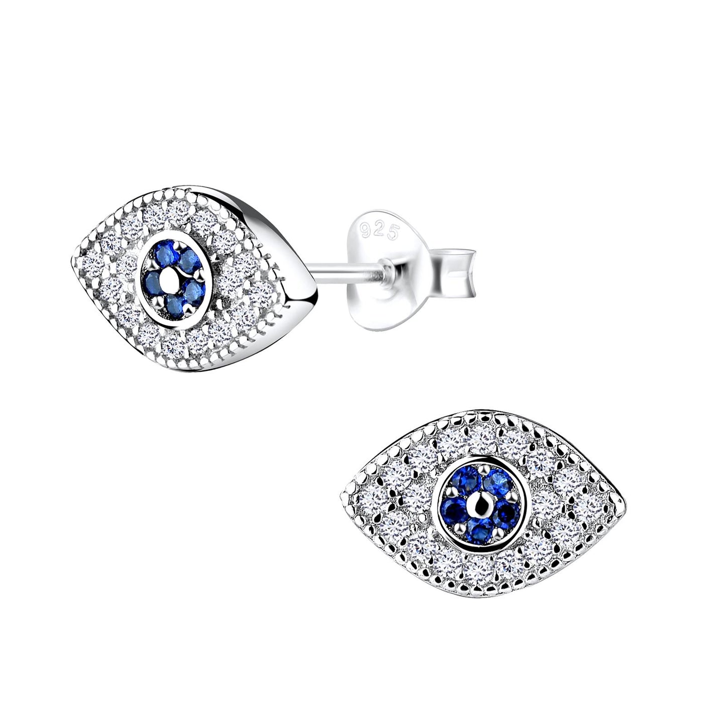 Kinder Ohrringe Evil Eye aus 925 Silber