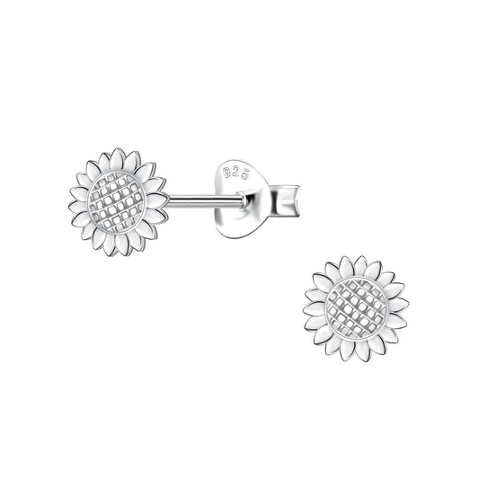 Mädchen Ohrringe Sonnenblumen aus 925 Silber