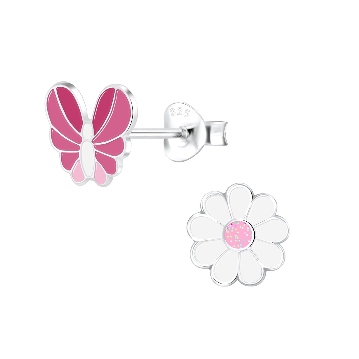 Mädchen Ohrringe Blumen aus 925 Silber