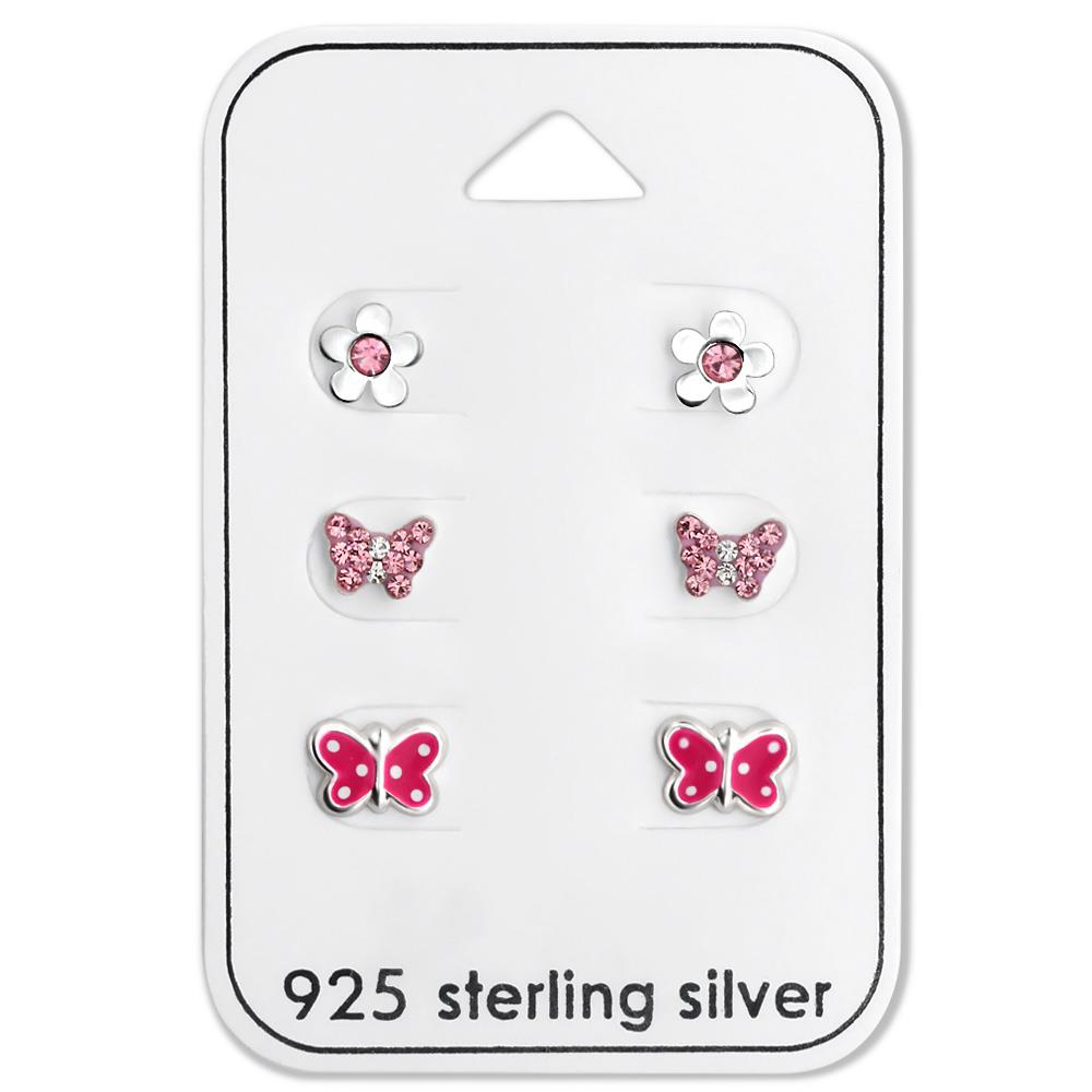 Kinder Schmuckset Schmetterling aus 925 Silber