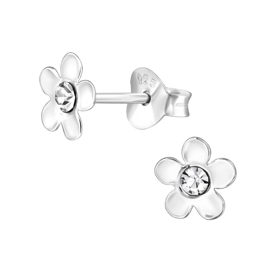 Mädchen Ohrringe Blume aus 925 Silber