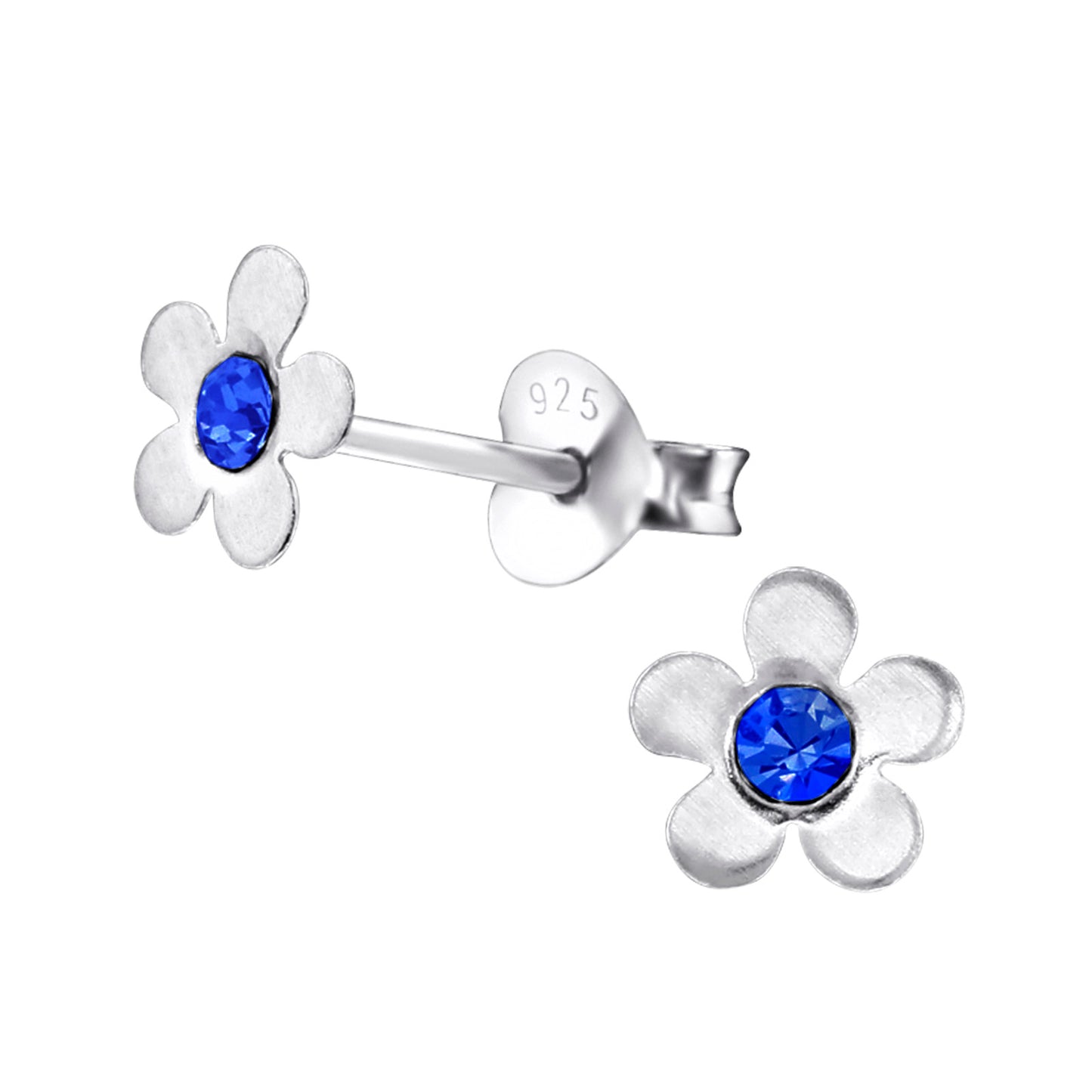 Girls' flower earrings made of 925 silver