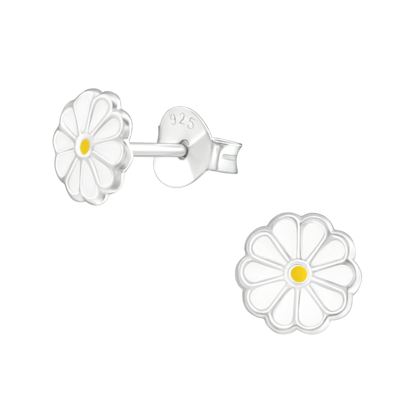 Mädchen Ohrringe Blume aus 925 Silber