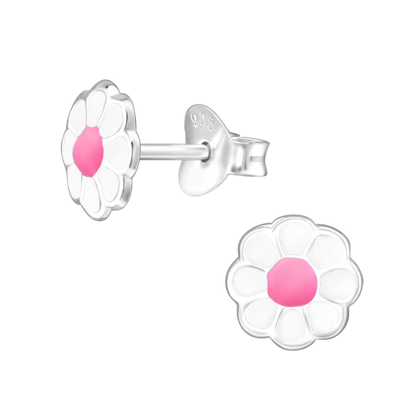 Mädchen Ohrringe Blume aus 925 Silber