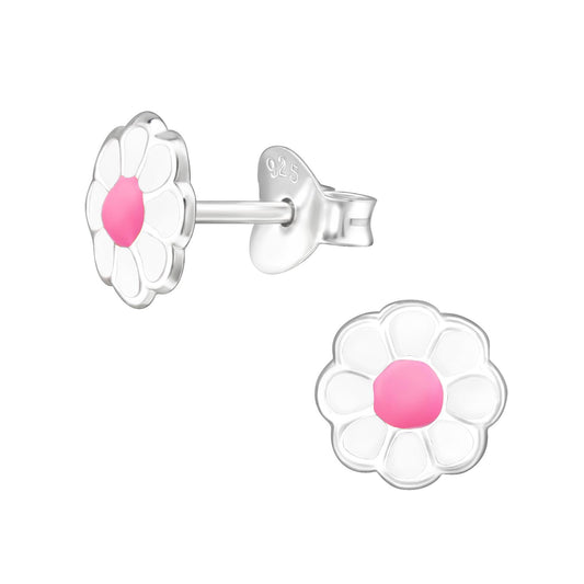 Mädchen Ohrringe Blume aus 925 Silber