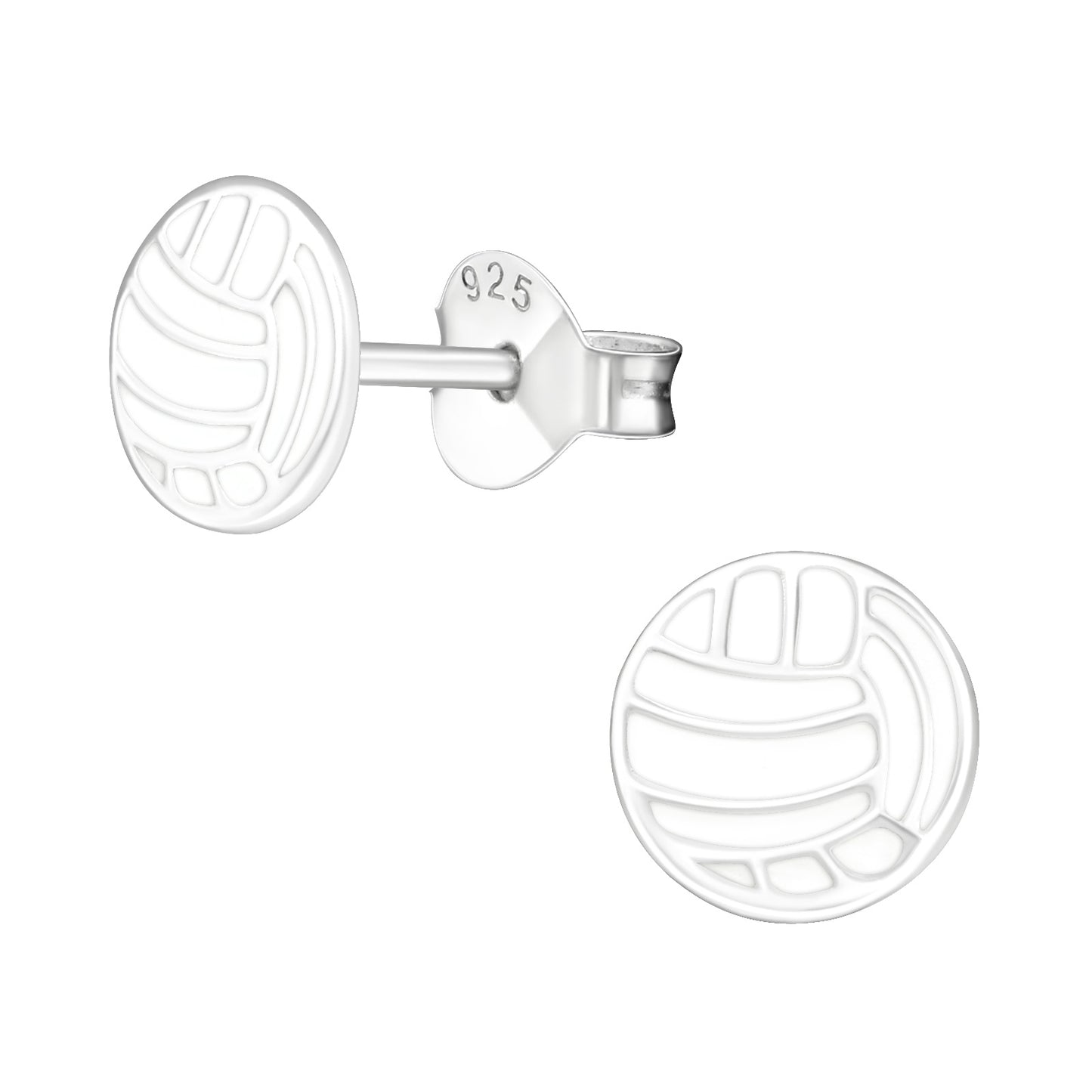 Kinder Ohrringe Ball aus 925 Silber