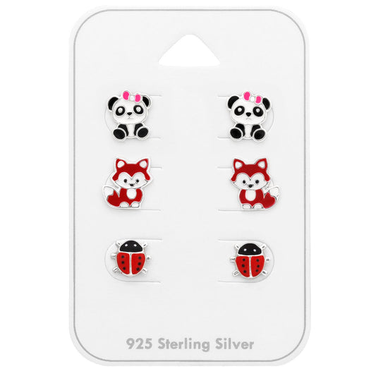 Kinder Schmuckset Pandas aus 925 Silber
