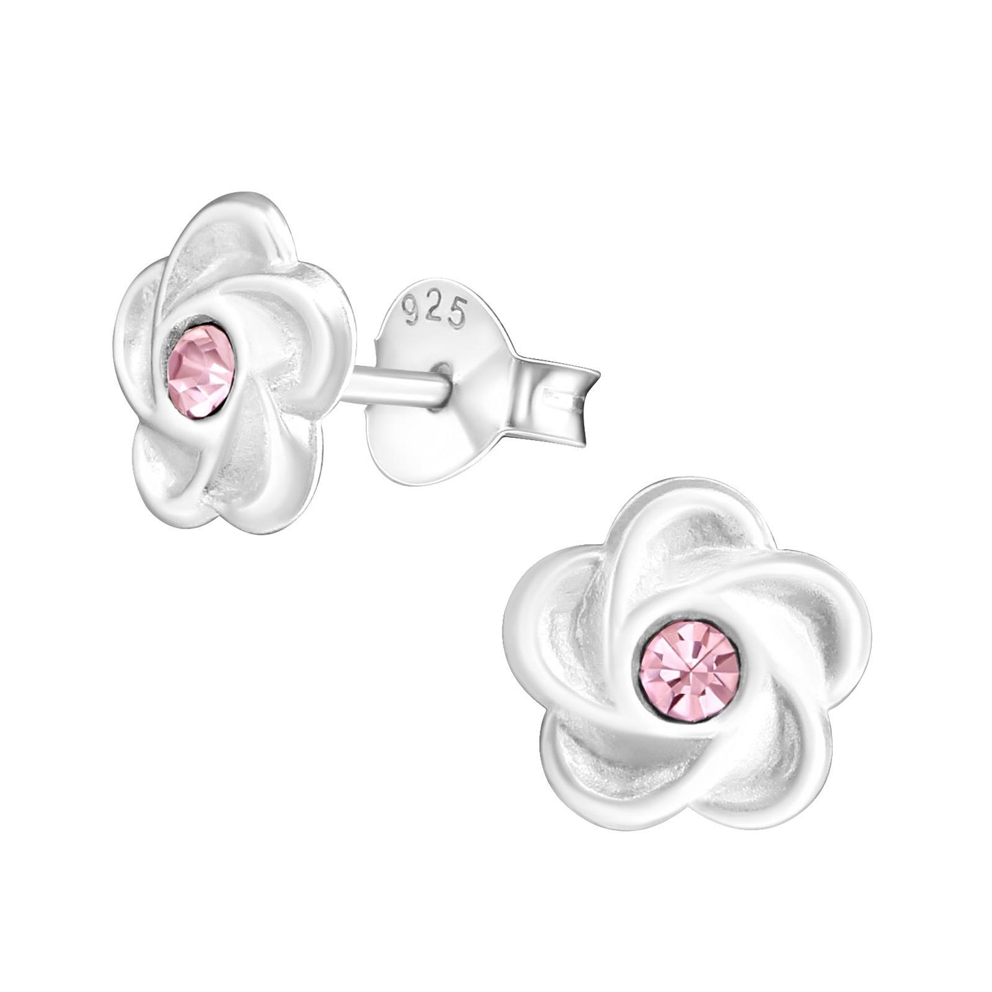 Mädchen Ohrringe Blume aus 925 Silber