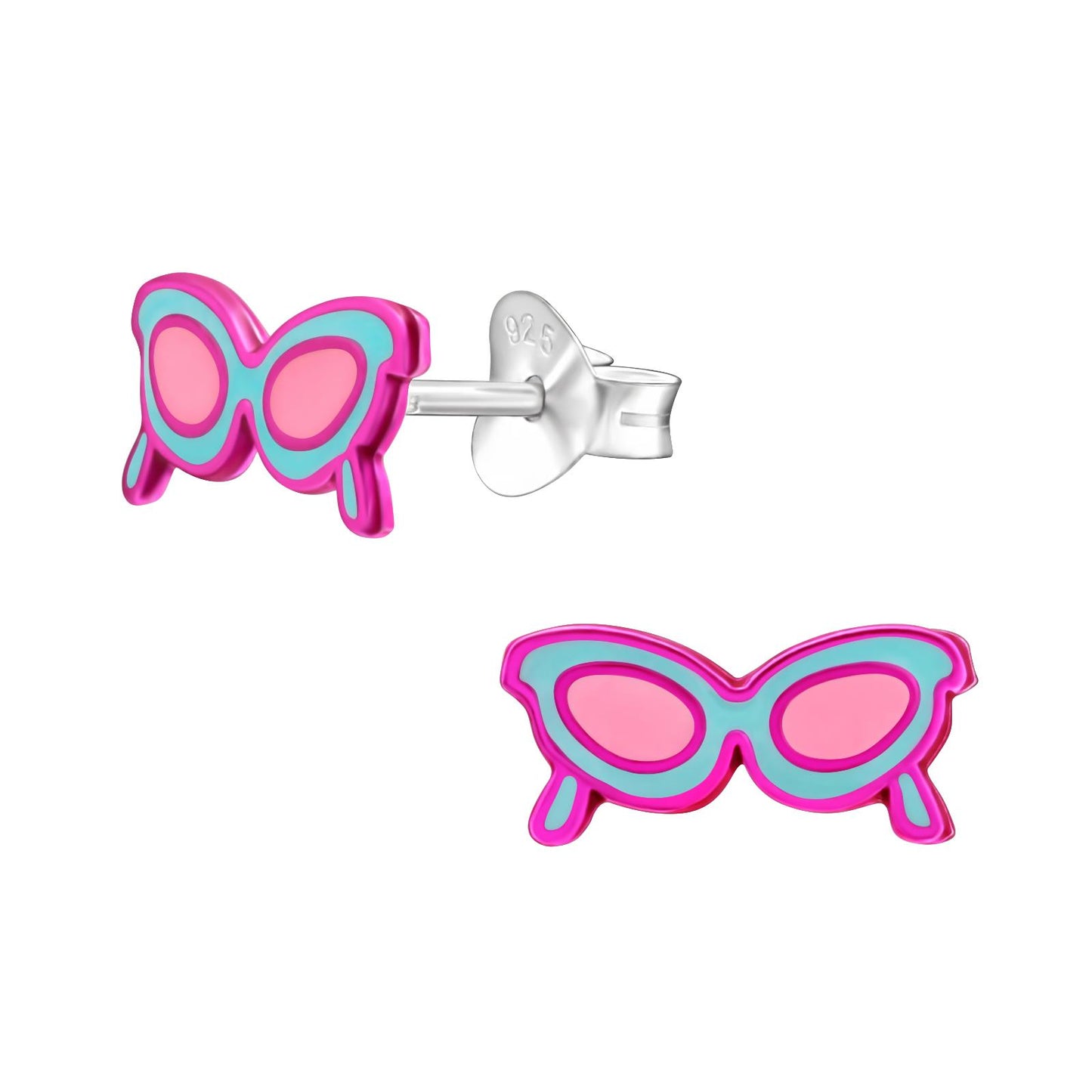 Kinder Ohrringe Brille aus 925 Silber
