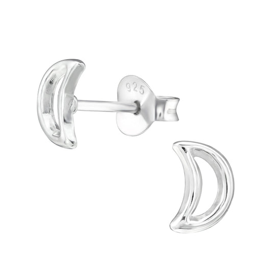 Kinder Ohrringe Mond aus 925 Silber