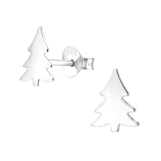 Kinder Ohrringe Weihnachtsbaum aus 925 Silber