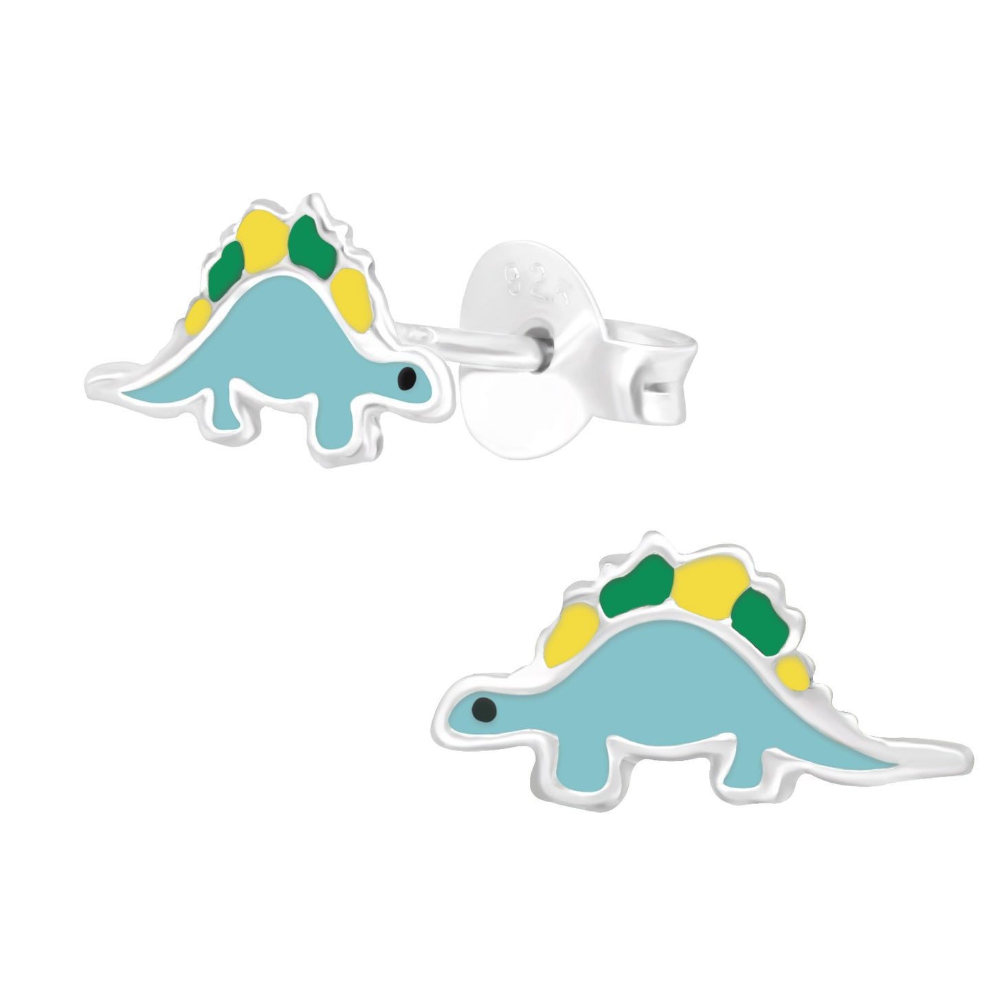 Jungen Ohrringe Dinosaurier aus 925 Silber