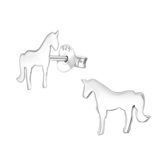 Mädchen Ohrringe Einhorn aus 925 Silber