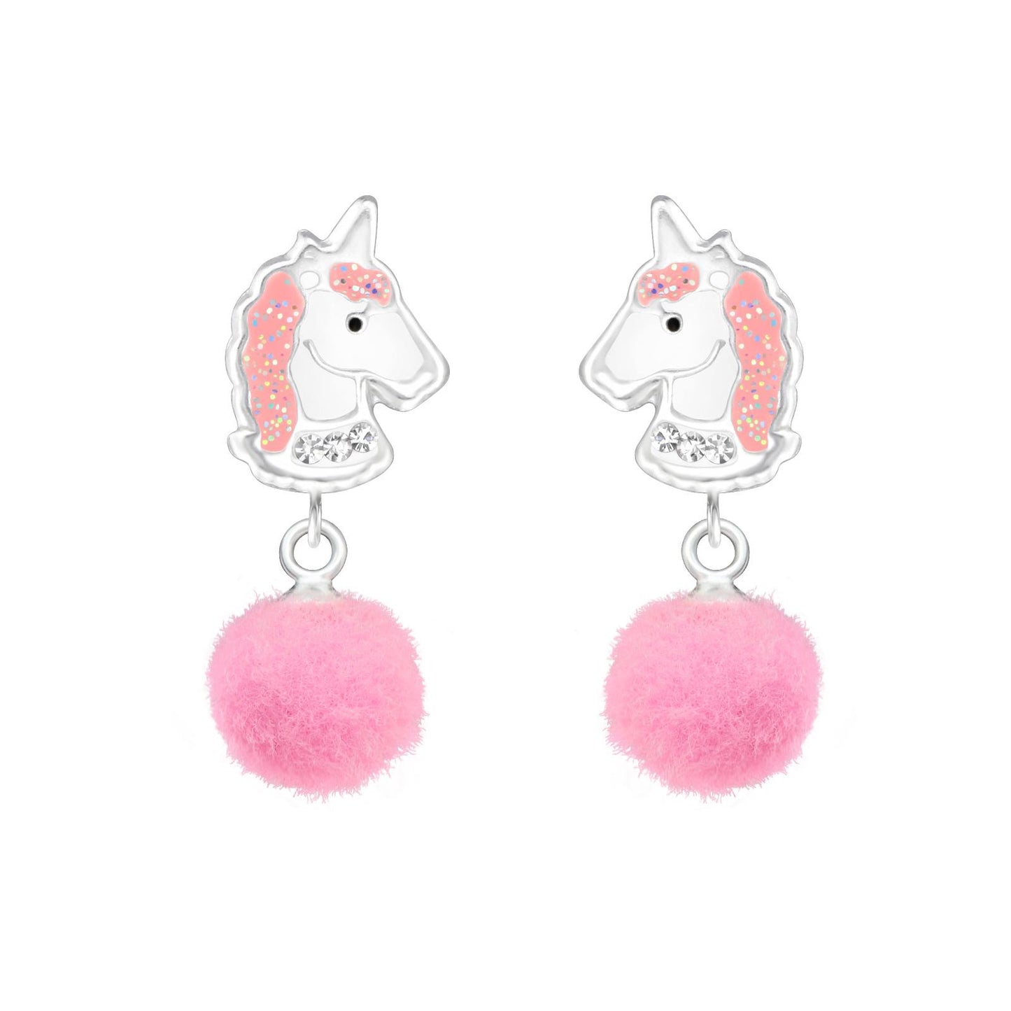 Mädchen Ohrringe Einhorn aus 925 Silber