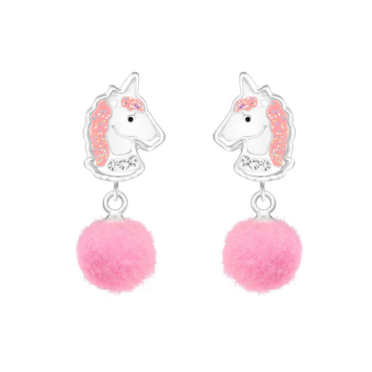 Mädchen Ohrringe Einhorn aus 925 Silber