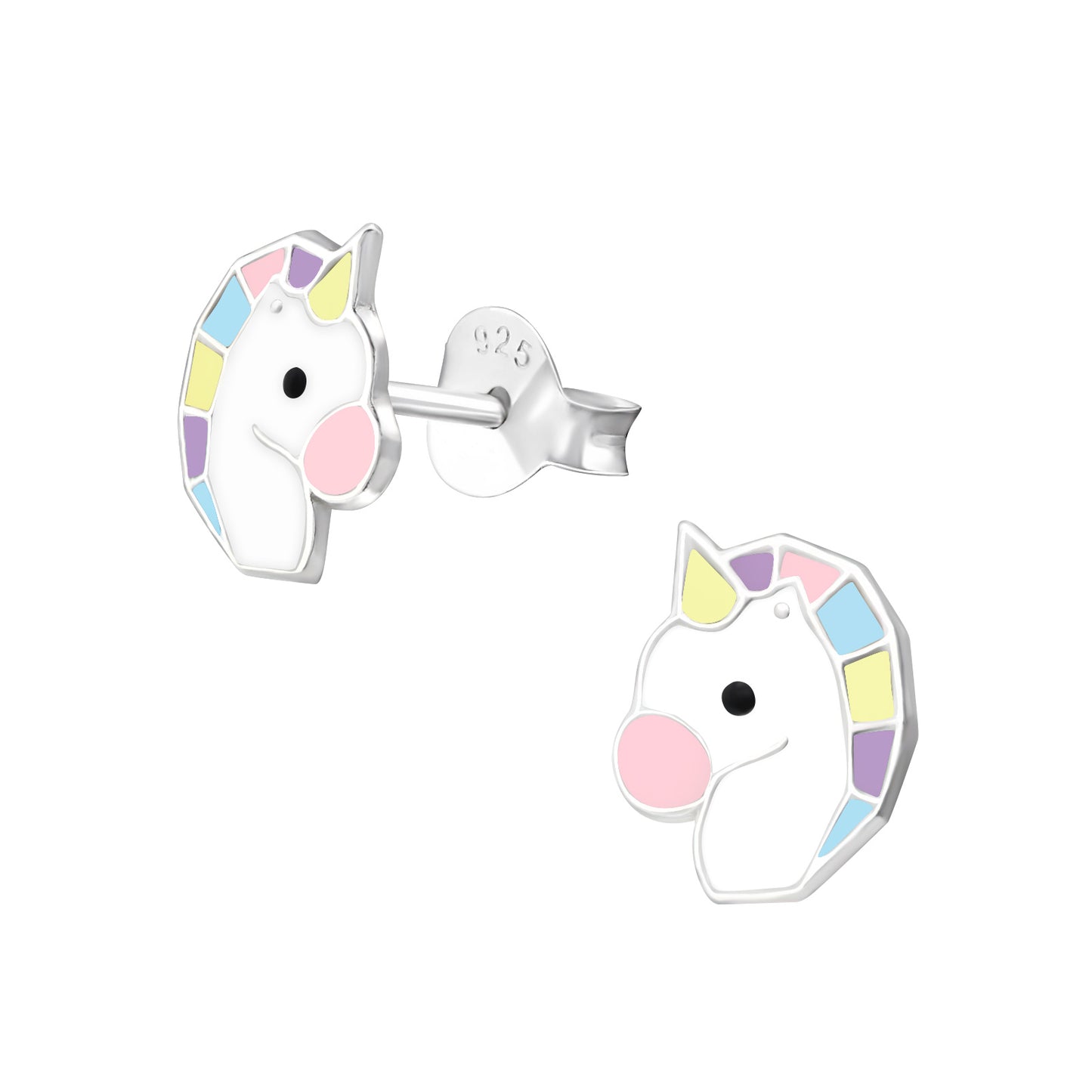 Mädchen Ohrringe Einhorn aus 925 Silber