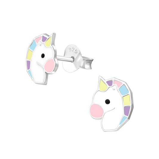 Mädchen Ohrringe Einhorn aus 925 Silber