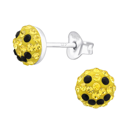 Kinder Ohrringe Smile Face aus 925 Silber