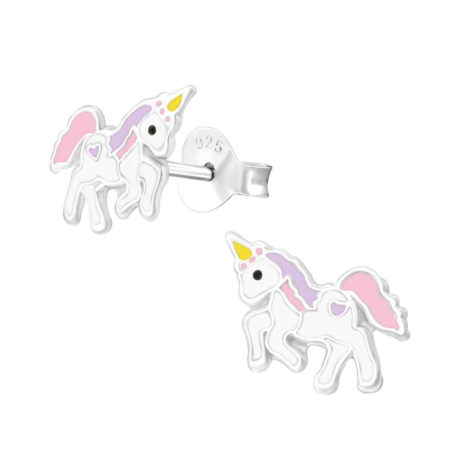 Mädchen Ohrringe Einhorn aus 925 Silber