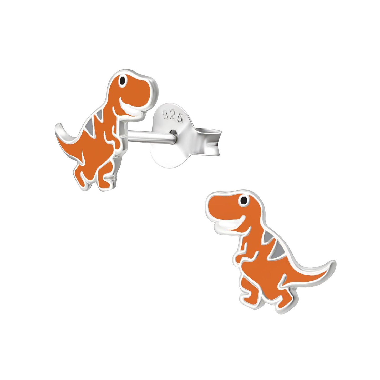 Jungen Ohrringe Dinosaurier aus 925 Silber