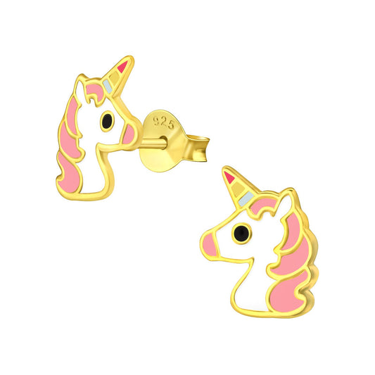 Mädchen Ohrringe Einhorn aus 925 Silber