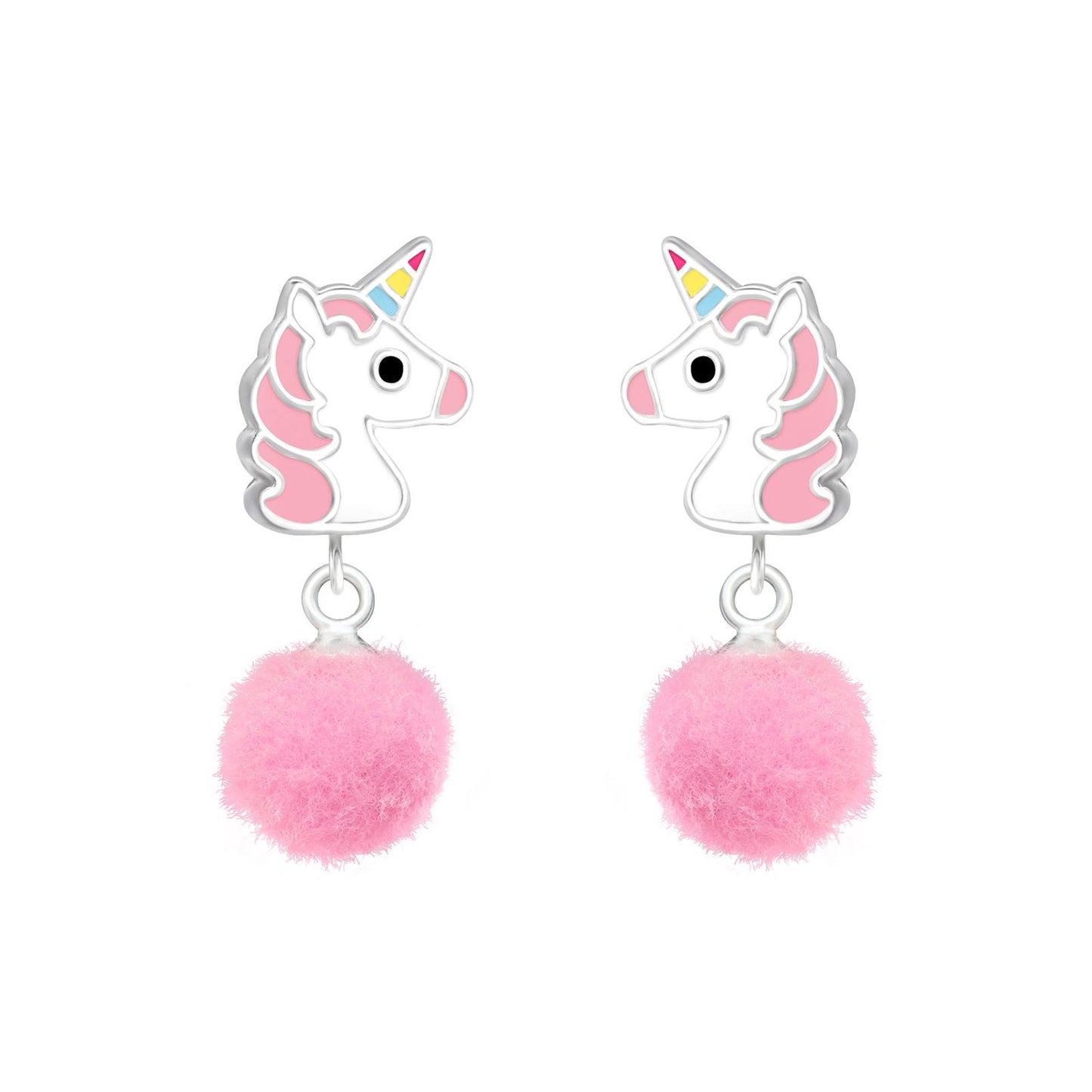 Mädchen Ohrringe Einhorn aus 925 Silber