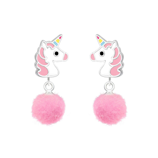 Mädchen Ohrringe Einhorn aus 925 Silber