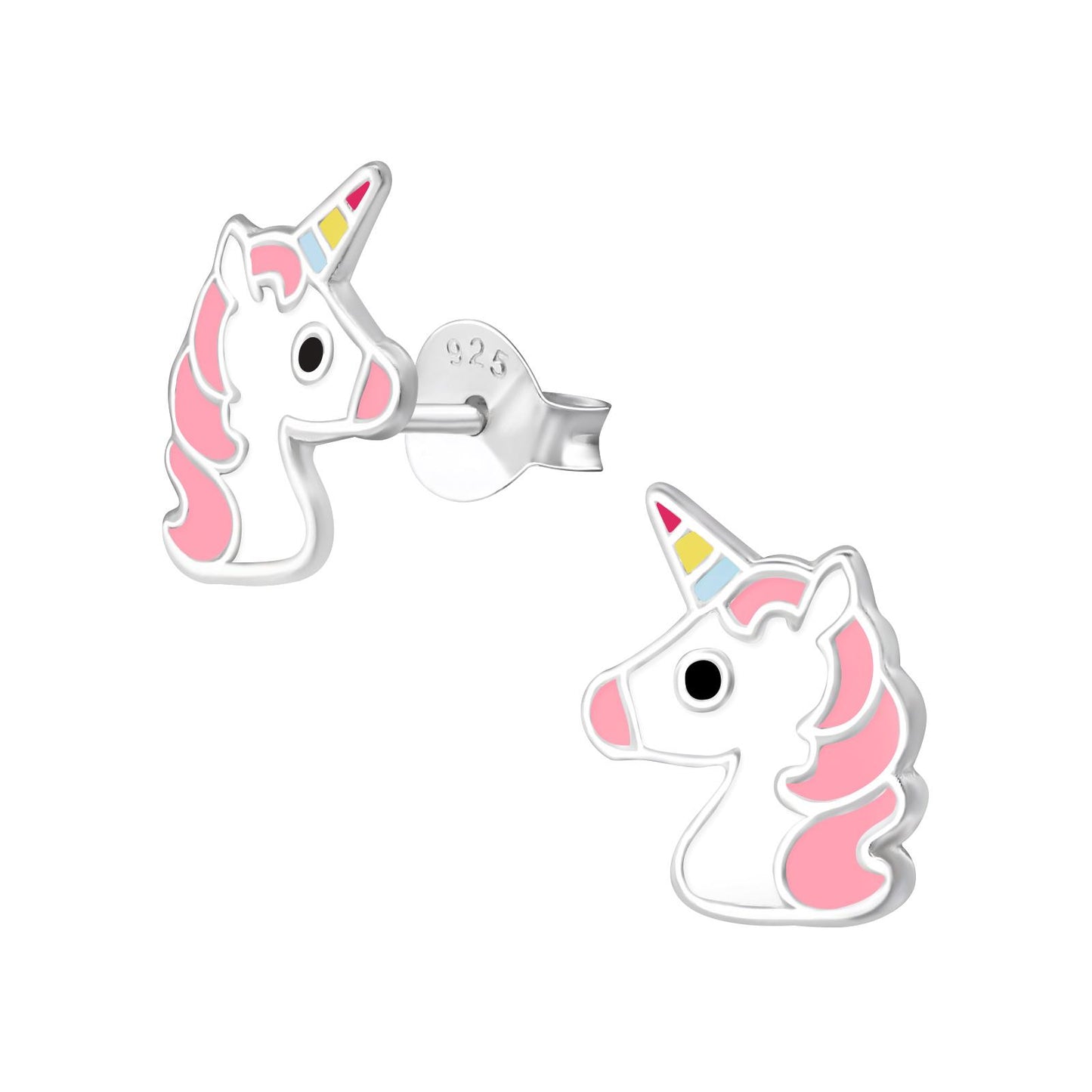 Mädchen Ohrringe Einhorn aus 925 Silber