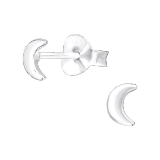 Kinder Ohrringe Mond aus 925 Silber