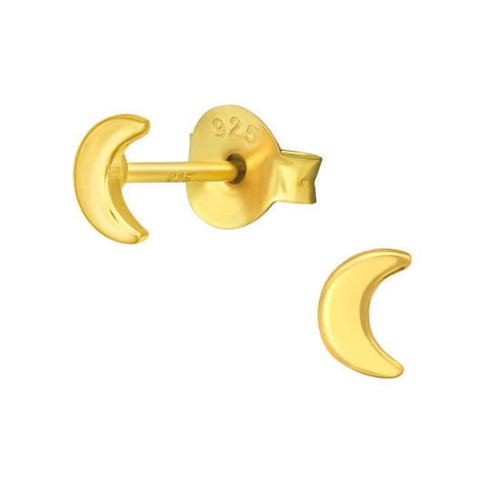 Kinder Ohrringe Mond aus 925 Silber
