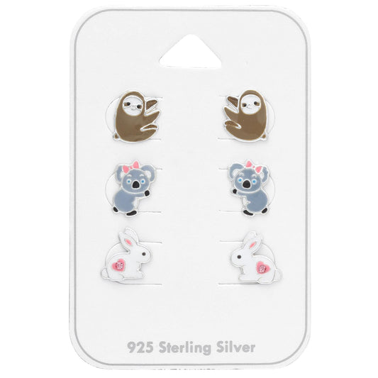 Kinder Schmuckset Tiere aus 925 Silber