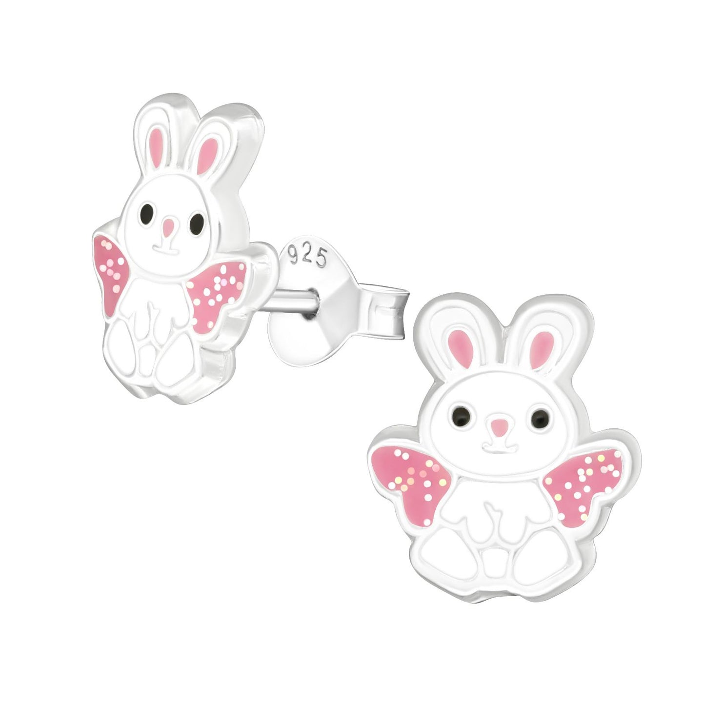 Mädchen Ohrringe Hase aus 925 Silber
